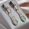 Pendientes de Oro Rosa de 18K Edición Especial con Piedra Natural